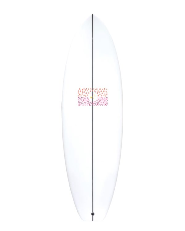 Aboriginal Flag vinyl sticker waterproof by Fabi Aguilar surf tribal illustration Surfboard
