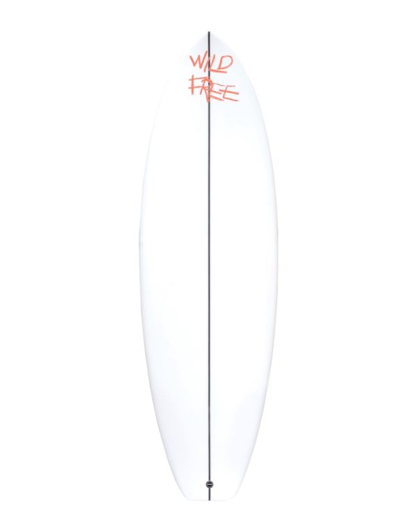 Wild Free vinyl sticker waterproof by Fabi Aguilar surf tribal illustration surfboard